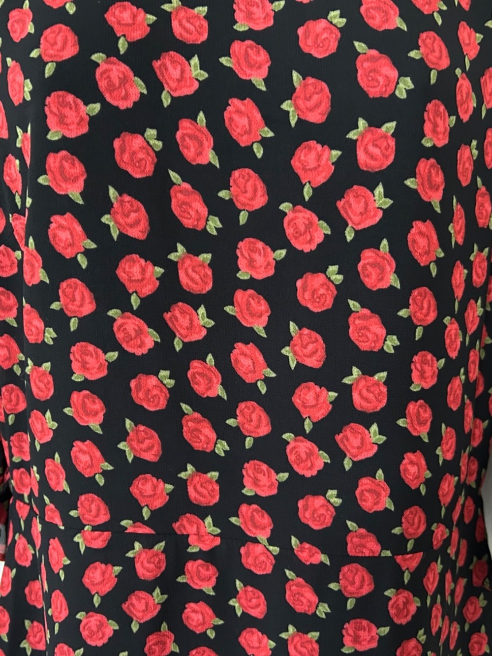 Dress Reformation Anthro Red Roses Ruffles Romantic - Picture 4 of 13